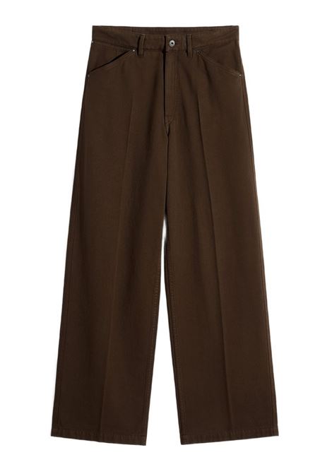 pantaloni wide uomo cacao LEMAIRE | PA1306 LD1067BR423